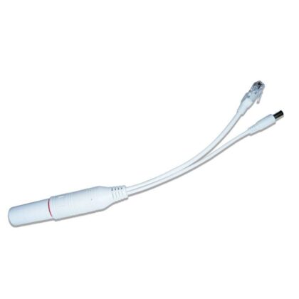 Adaptador divisor e Inyector POE impermeable, 12V 48V, DC macho.