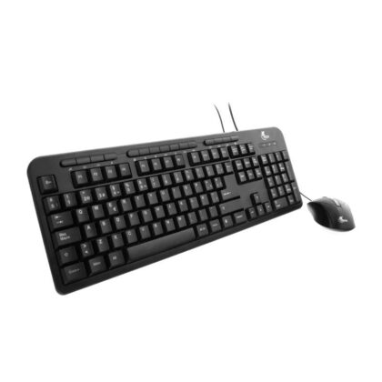 Combo Teclado y Ratón Xtech XTK-K301S, conexión USB, Español, Negro