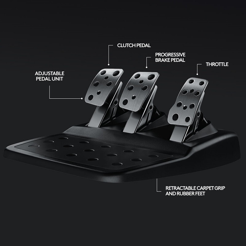 Volante y pedales Logitech G G29 Driving Force Racing para PC, PS3, PS4 y PS5