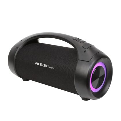 Bocina ARGOM Radyon+ Beats Premium, Conexión Bluetooth v5.0, Función TWS, Iluminación Led, IPx5, Negro