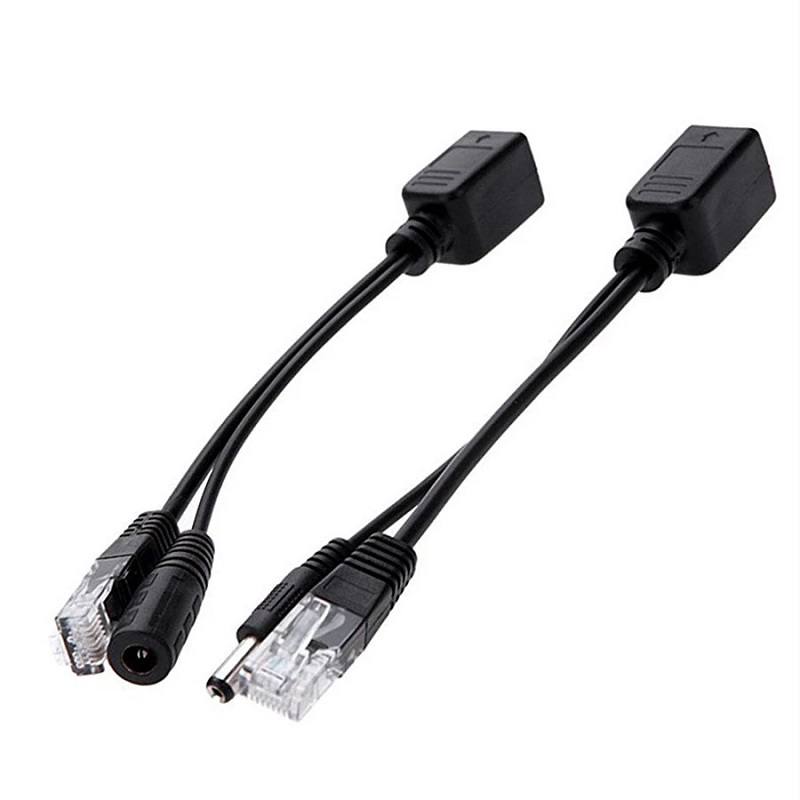 Adaptador Inyector PoE pasivo para camara IP, negro