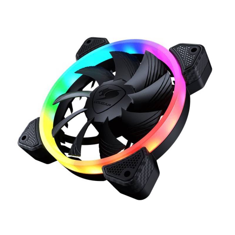 Abanico COUGAR VORTEX ARGB VK120 PWM HDB, 120mm, 5V 3pin, ARGB, Negro