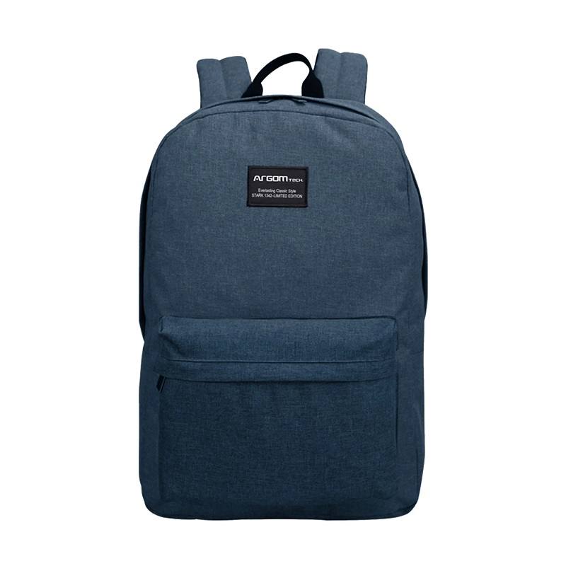 Mochila ARGOM ARG-BP-1342BK STARK, Para Laptops De Hasta 14.1", Color Azul