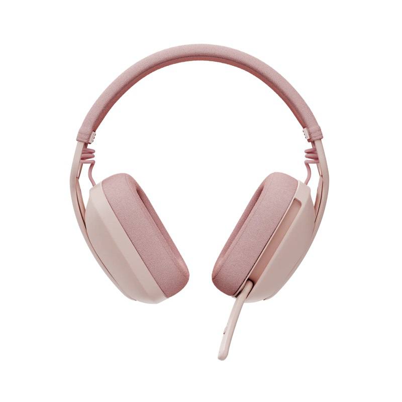 Headset Logitech Zone Vibe 100, conexión inalámbrica Bluetooth, Rosado