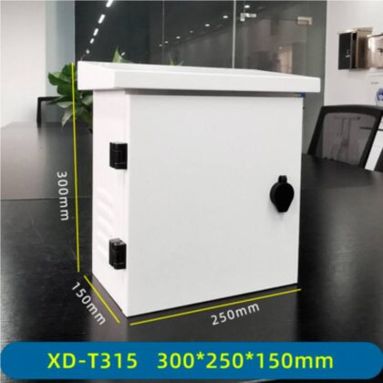 Gabinete XD-T315 T-VISION para equipo de monitoreo, material acero inoxidable impermeable, 300 x 250 x 150mm, Blanco