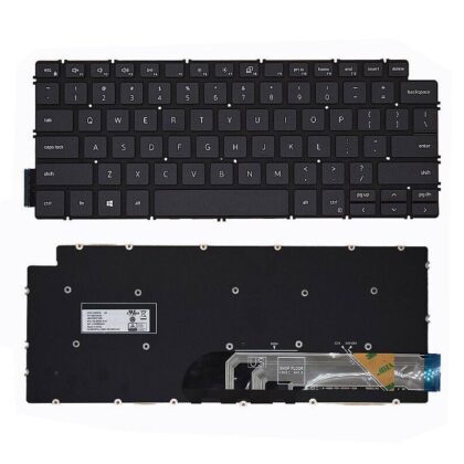 Teclado para Dell Inspiron 14-5490 5494 5494 P42E P83F Latitude 3301 3410, sin retroiluminación, Negro, Ingles