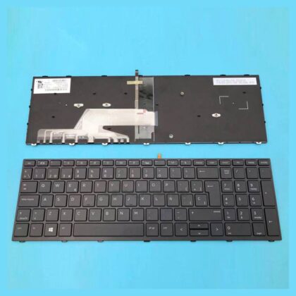 Teclado HP Probook 650 655 450 G2 G3 G4, con marco, retroiluminado, Español