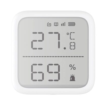 Sensor Inalámbrico HIKVISION AX PRO, para detección de temperatura y humedad, Interior, detección desde -35°C hasta 99°C