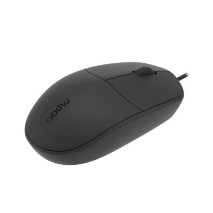 Ratón Rapoo N100C, 3 botones, conexión USB Tipo C, 1000DPI, compatible con Movil, Tablet, Laptops,PC y MAC