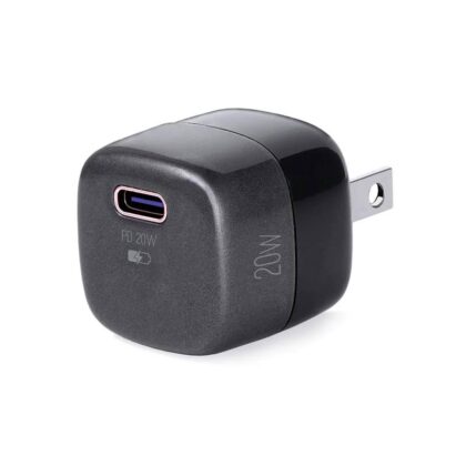 Cargador ARGOM Volta P2 Nano Pro de pared USB tipo C con carga rápida (20W), Negro