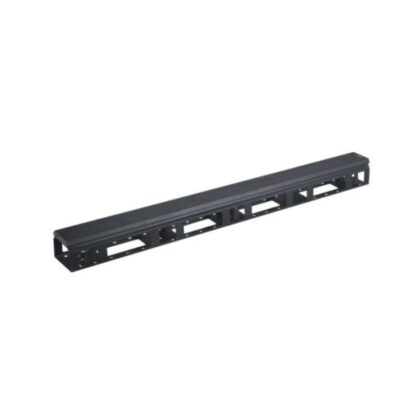 Organizador de cables T-VISION, orientación vertical, Metal, 18U 0.8M, Negro