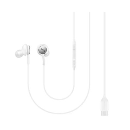 Audifonos Samsung EO-IC100 con micrófono, conexión USB-C, Blanco