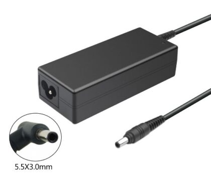 Cargador Generico para Laptop Samsung de 19V 3.16A, 65W, Conector de 5.5x3.0mm