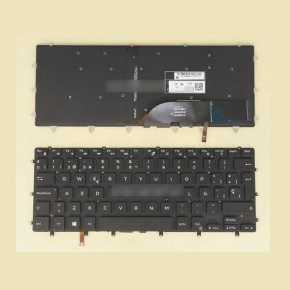 Teclado para Dell XPS 15 9550 9560 9570 7590 Retroiluminado Español, Sin marco