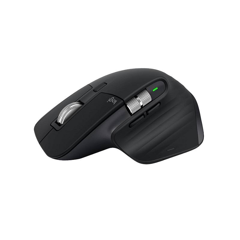 Ratón Inalambrico Logitech MX Master 3S, conexión Bluetooth, 8000 DPI, Negro