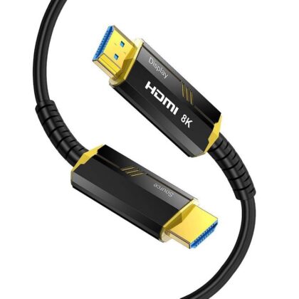 Cable HDMI de Fibra Optica UHD 8K 60Hz, de 30 Metros, Macho - Macho