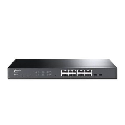 Switch Smart TP-LINK JetStream TL-SG2218, de 18 puertos, 16 puertos 10/100/1000Mbps + 2 slots SFP Gigabit uplink, Administrable