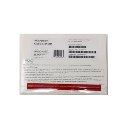 Programa Microsoft Windows 11 Home, 64 Bit, 1 Licencia Multilenguaje, Instalador CD, Ingles