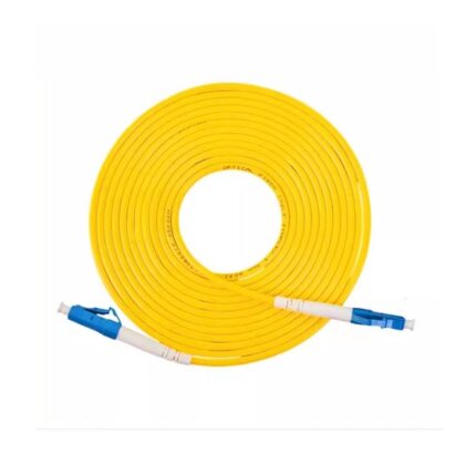 Cable de Fibra Óptica, Fibra única monomodo, LC-LC 2.0, 1 Metro, Amarillo