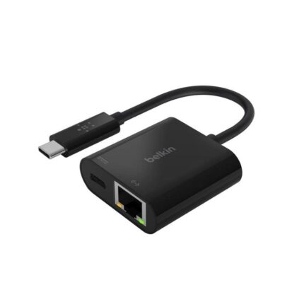 Adaptador Multiple 2 en 1 USB Tipo C a Ethernet + Adaptador de carga, soportado por Mac y Windows