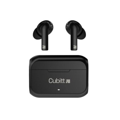 Audifonos Cubitt Earbuds gen2, con estuche de carga, conexión inalámbrica Bluetooth 5.0, Color Negro