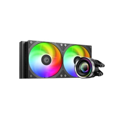 Sistema de Enfriamiento Liquido ID-COOLING FX240 INF, Soporta Intel y AMD, Radiador 240mm Dual Fan, 5V 3Pin ARGB, Negro
