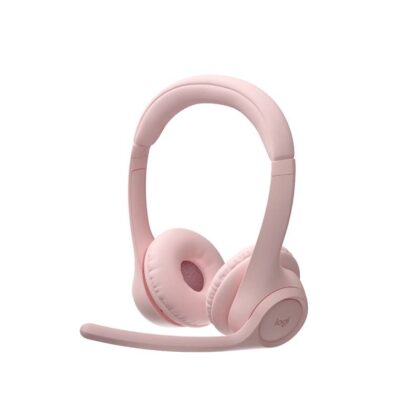 Headset Logitech Zone 300, conexión inalámbrica Bluetooth, Rosado
