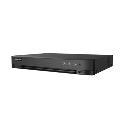DVR Hikvision TURBO HD H.265 pro+ 4CH, HDTVI, AHD, CVI, CVBS, IP, 1080P / 5 MP LITE, HDMI/VGA, hasta 1x10TB