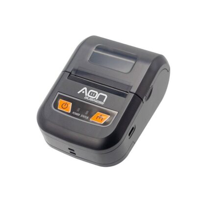 Impresora térmica portátil AON MPR-200, papel 58mm, conexión USB y Bluetooth, color negro