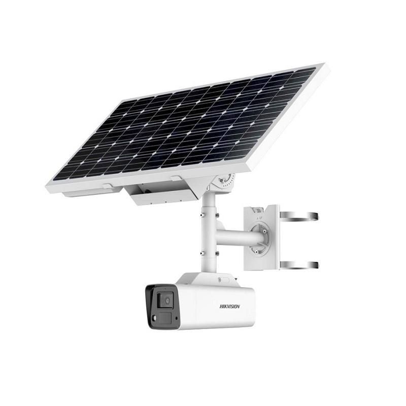 Camara IP Bullet Hikvision, 4mm, 4MP, IR 30m, Solar, 4G, Color Vu, Audio bidireccional, IP67 Weatherproof, Metal