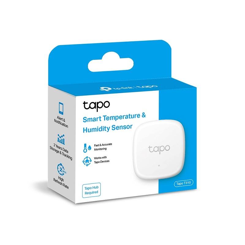Sensor Inalámbrico TP-Link Tapo T310, para temperatura y humedad, Interior, desde -20°C hasta 60°C, requiere Hub