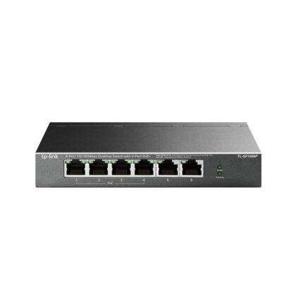 Switch TP-LINK TL-SF1006P de 6 Puerto a 10/100 Mbps con 4 puertos PoE+