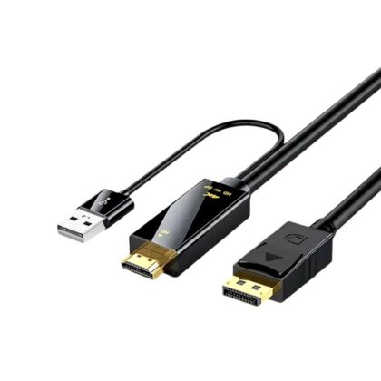 Adaptador convertidor de HDMI a Displayport, cables de 1.8M macho-macho, 4K 60Hz