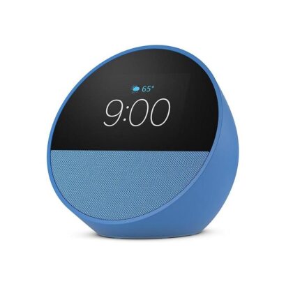 Bocina Amazon Echo Spot, con Alexa, Conexión Bluetooth y Wi-Fi, color Azul, Gen 2024