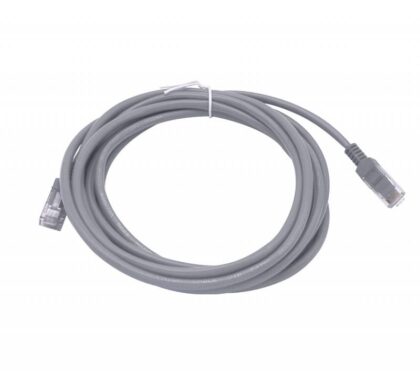 Cable UTP Cat5E T-VISION, 3 Metros, Color Gris, 100% Cobre, Pass Fluke, 7x0.2mm