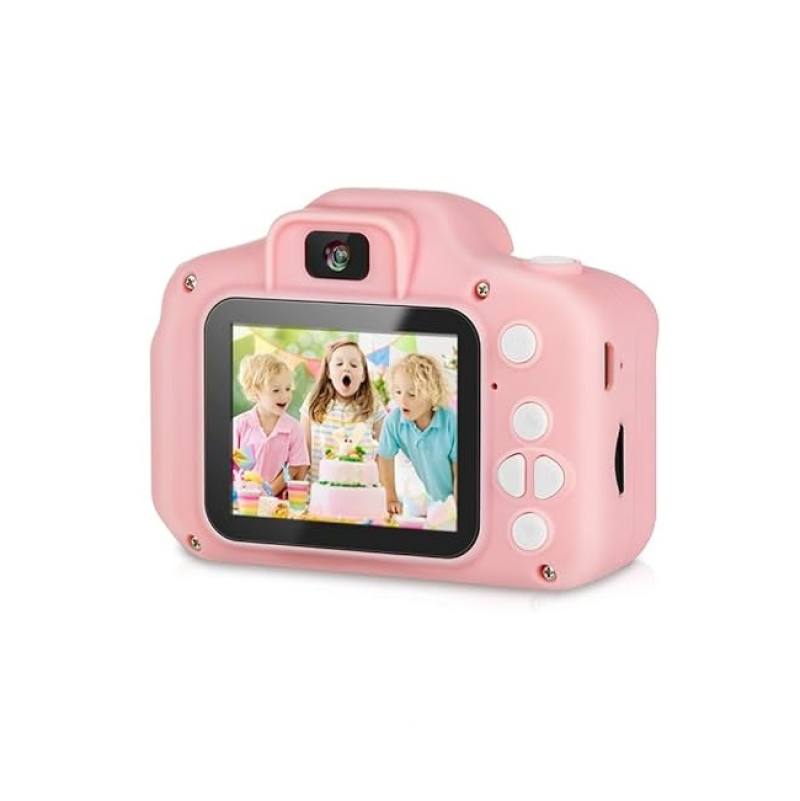 Cámara de Juegos VIVITAR KidzCam para Niños, 3MP, memoria de 64MB, batería recargable, color rosado