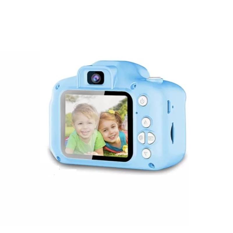 Cámara de Juegos VIVITAR KidzCam para Niños, 3MP, memoria de 64MB, batería recargable, color Celeste