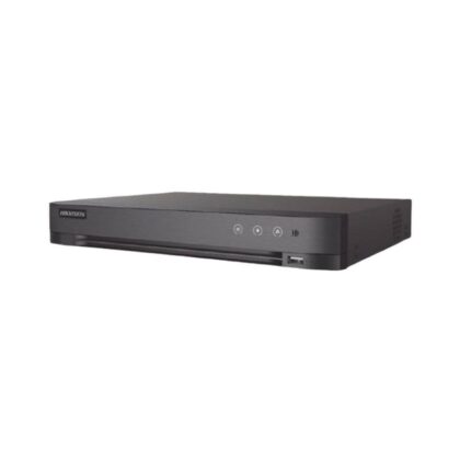 DVR Hikvision TURBO HD AcuSense H.265, 4CH, HDTVI, AHD, CVI, CVBS, IP, 1080P / 8MP, HDMI/VGA, Hasta 1x10TB