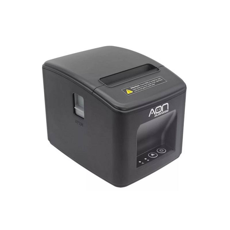 Impresora térmica AON PR-255, papel 80mm, conexión USB, LAN y Serial, color negro