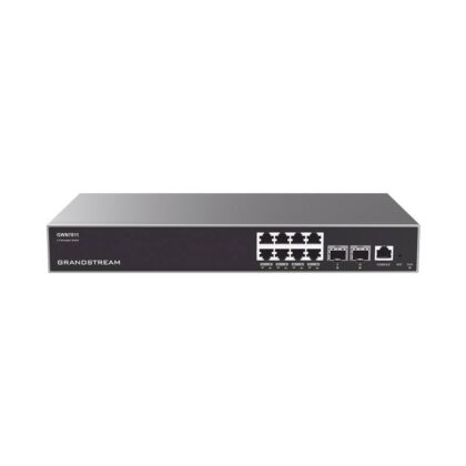 Switch GrandStream GWN7811 de 8 puertos Gigabit 100/1000/1000Mbps, 2 Puertos SFP+ de 10 Gigabits, GWN Cloud