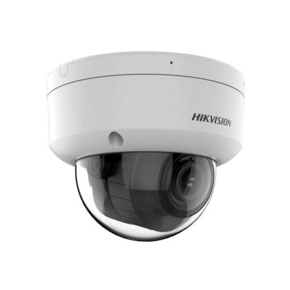 Cámara IP Domo Hikvision, POE, 2.8-12 mm, 4MP, IR 40m, Smart Hybrid Light, Micrófono dual, Outdoor/Indoor, IP67, IK10, Metal