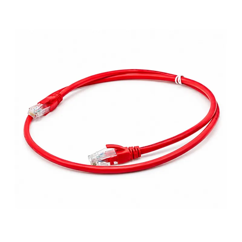 Cable UTP Cat6 T-VISION, 0.5 Metros, Color Rojo, Pass Fluke, 7x0.2mm