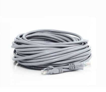 Cable UTP Cat6 T-VISION, 15 Metros, Color Gris, Pass Fluke, 7x0.2mm
