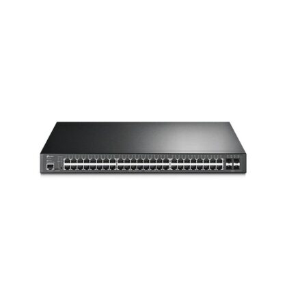 Switch TP-LINK JetStream de 52 puertos Gigabit L2+ con 48 puertos PoE+, Rack