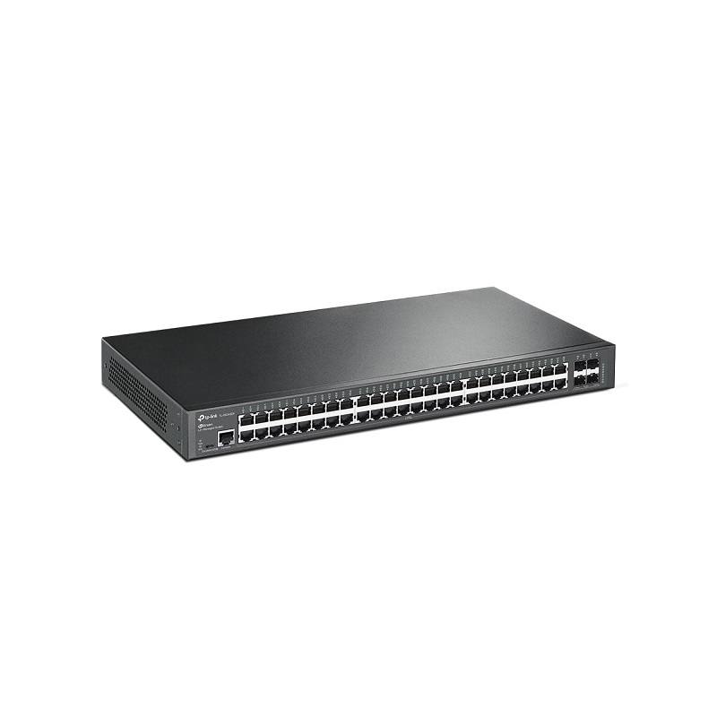 Switch TP-LINK TL-SG3452X JetStream de 48 puertos Gigabit L2+ con 4 ranuras 10GE SFP+, Administrable, Rack