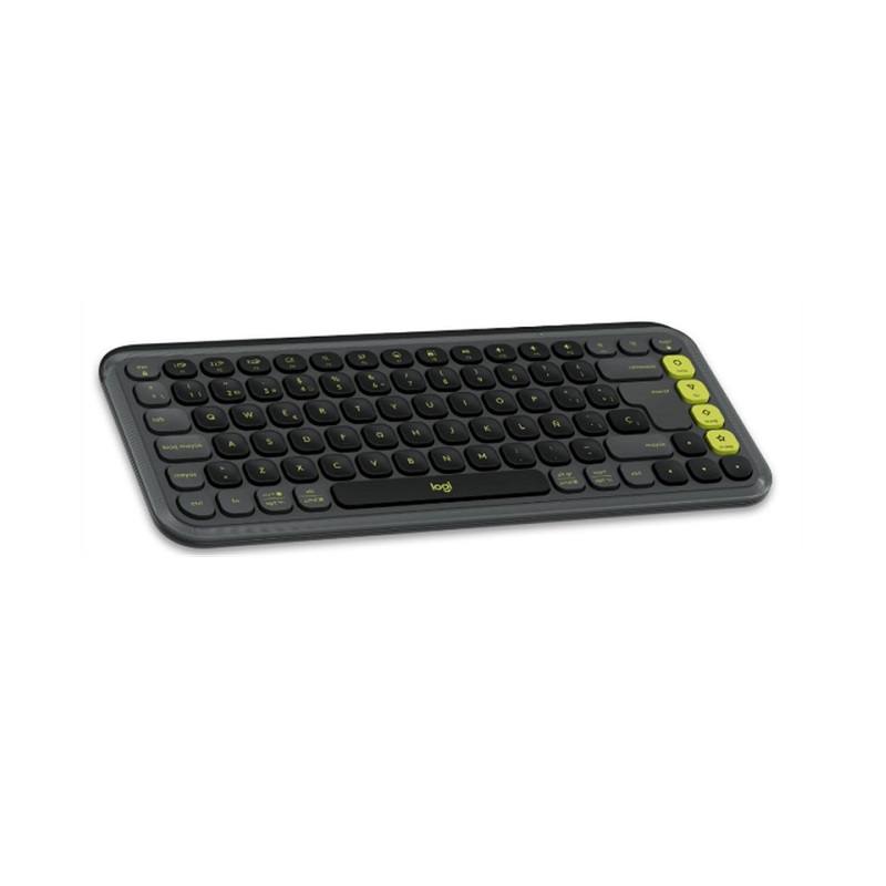 Combo Teclado y Mouse Inalámbrico, LOGITECH POP ICON, interfaz Bluetooth, Español, Negro