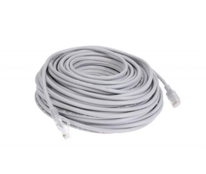 Cable UTP Cat6 T-VISION, 20 Metros, Color Gris, Pass Fluke, 7x0.2mm
