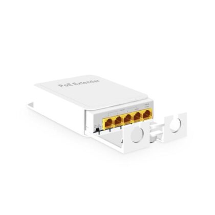 Extensor/repetidor POE T-VISION, 1 entrada a 4 salidas, 10/100/1000Mbps, 30W/60W/90W, para NVR, cámara IP AP, impermeable para exteriores