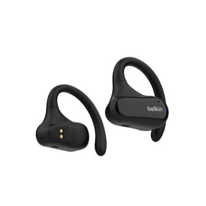 Audifonos Belkin SoundForm ClearFit, Con estuche de carga, conexión inalámbrica Bluetooth, color negro