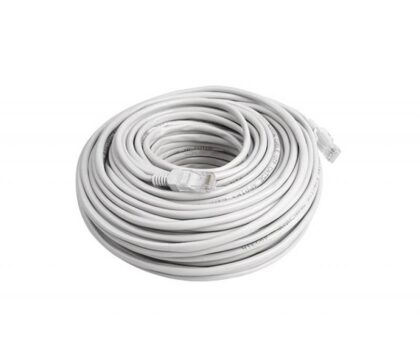 Cable UTP Cat6 T-VISION, 25 Metros, Color Gris, Pass Fluke, 7x0.2mm